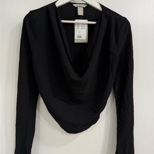 H&M Classic Black Long Sleeve Top